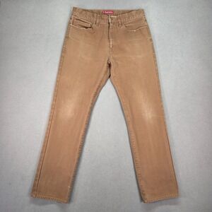 Supreme Jeans Mens 32x30 Brown Straight Leg Denim 5 Pocket Fits 31x30